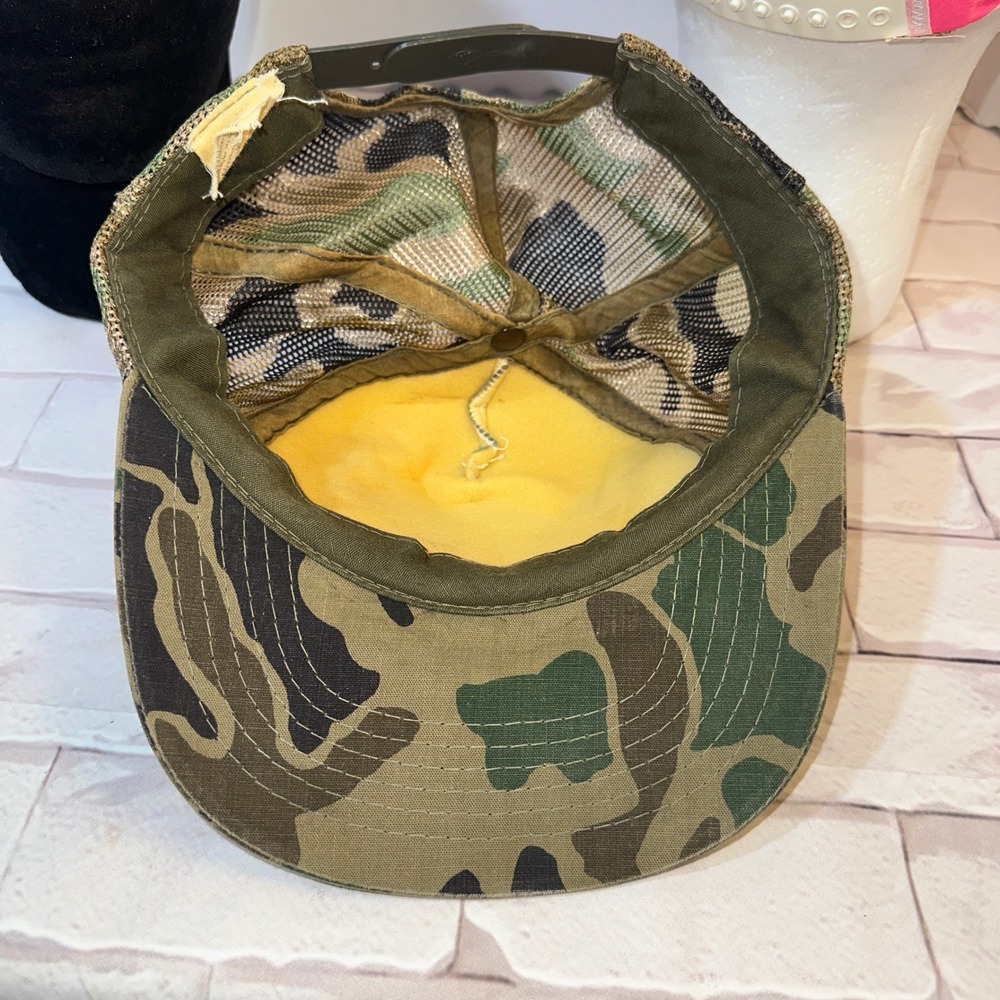 Vintage Hat Lot 3pc Anglers Pro Shop Camo Berkley Power Bait Pink Magna Corduroy - Picture 9 of 13